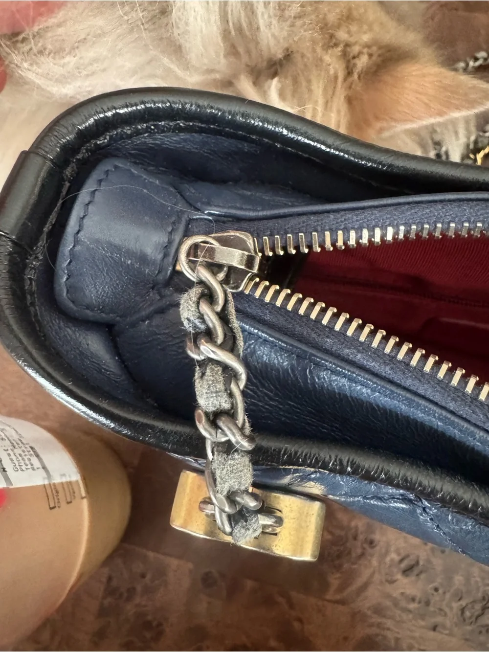 USED - Chanel Gabrielle Bag Navy and Black